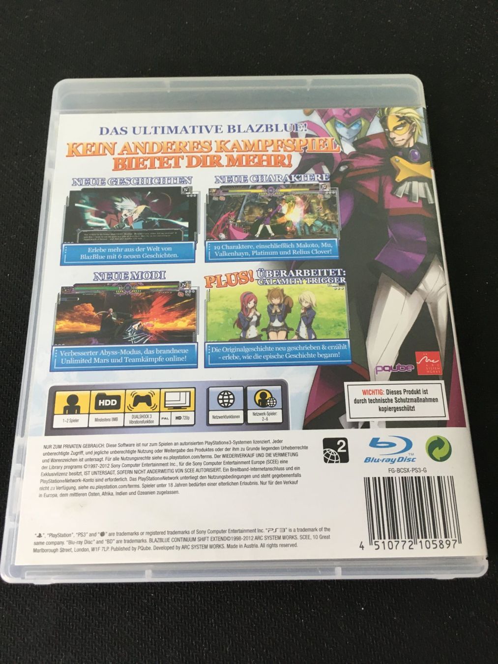 Sony Spiele: Blazblue Continuum Shift Extend für PS3 / Playstation 3 – Gebraucht aus St.Gallen von sjosjo 1