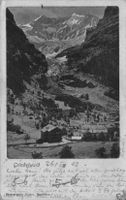 Alte Ansichtskarte Grindelwald, Berner Alpen, 1902 Selten!