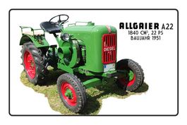 Blechschild-ALLGAIER A 22 1840 CM3 22 PS BAUJAHR 1951