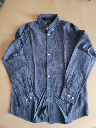 2 Langarmshirt und 1 blaues Hemd Gr. 158