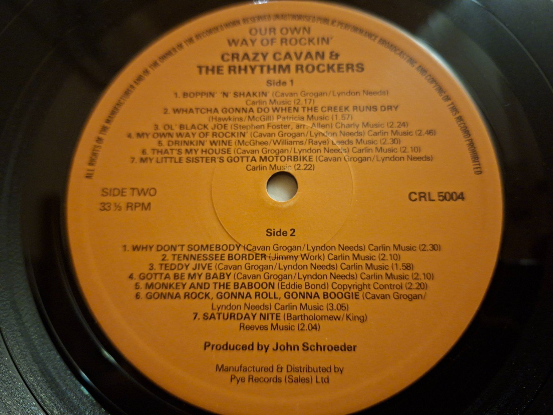 Dischi in vinile: Rock LP - Crazy Cavan 'N' The Rhythm Rockers – Usato da Bernex venduto da Wannabehasbeen01 4