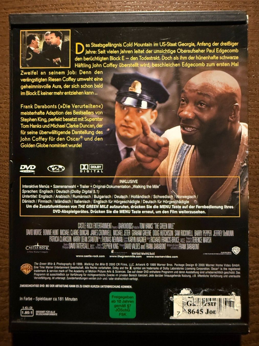 Tutti i DVDs: The Green Mile – Usato da Zürich venduto da FilmFreunde 1