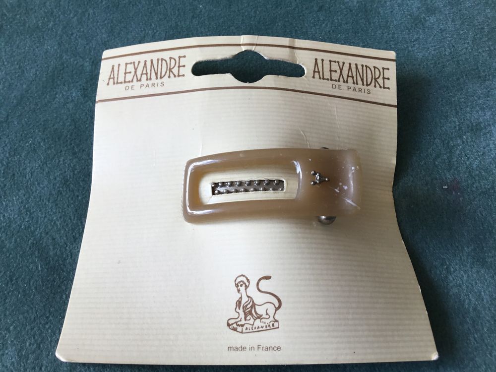 Pince à Cheveux Alexandre De Paris Onyx - Petite Taille 3 Cm, Barrette élégante (neuf Avec étiquettes)