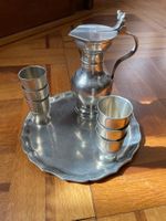 Schönes klassisches Schnapsservice aus Zinn