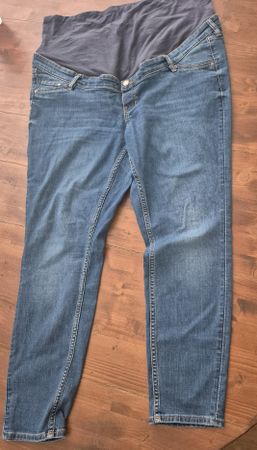 Schwangerschaftsjeans Mama Jeans Skinny High Rib Grösse XL