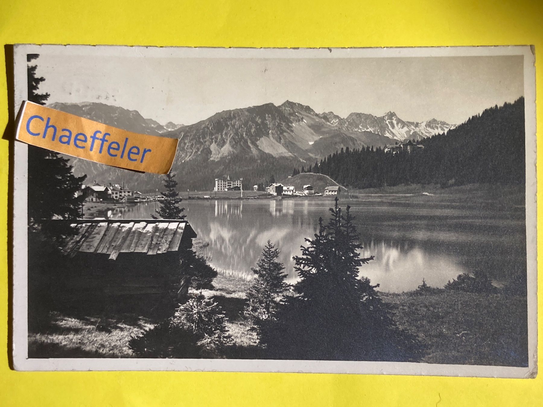 Cartoline postali: 1921 Arosa, Obersee – Usato da Zürich venduto da Chaeffeler