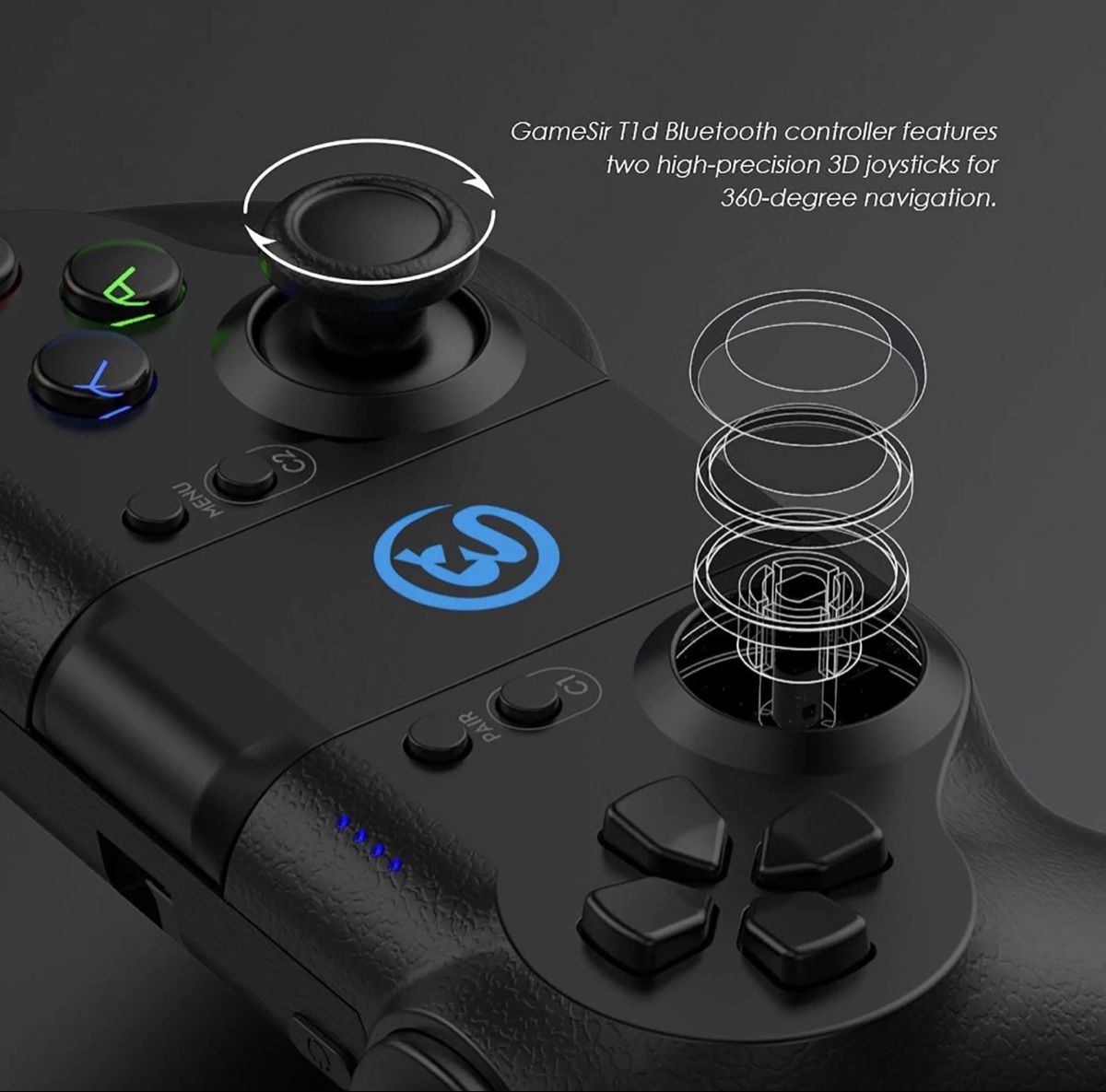 Controller: GameSir T1d Bluetooth Controller - Neuwertig! Schwarz – Nuovo (secondo la descrizione) da uster venduto da sector10 3