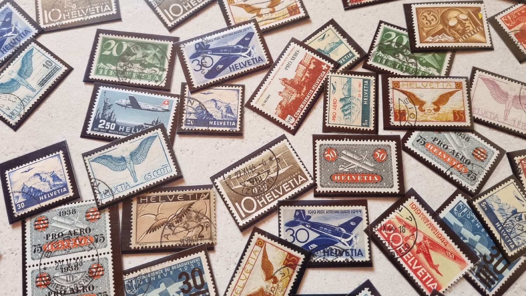 Tutti i francobolli: REICHHALTIGE FLUGPOSTSAMMLUNG MIT BESSEREN  – Usato da Heimenschwand venduto da Valvora 4