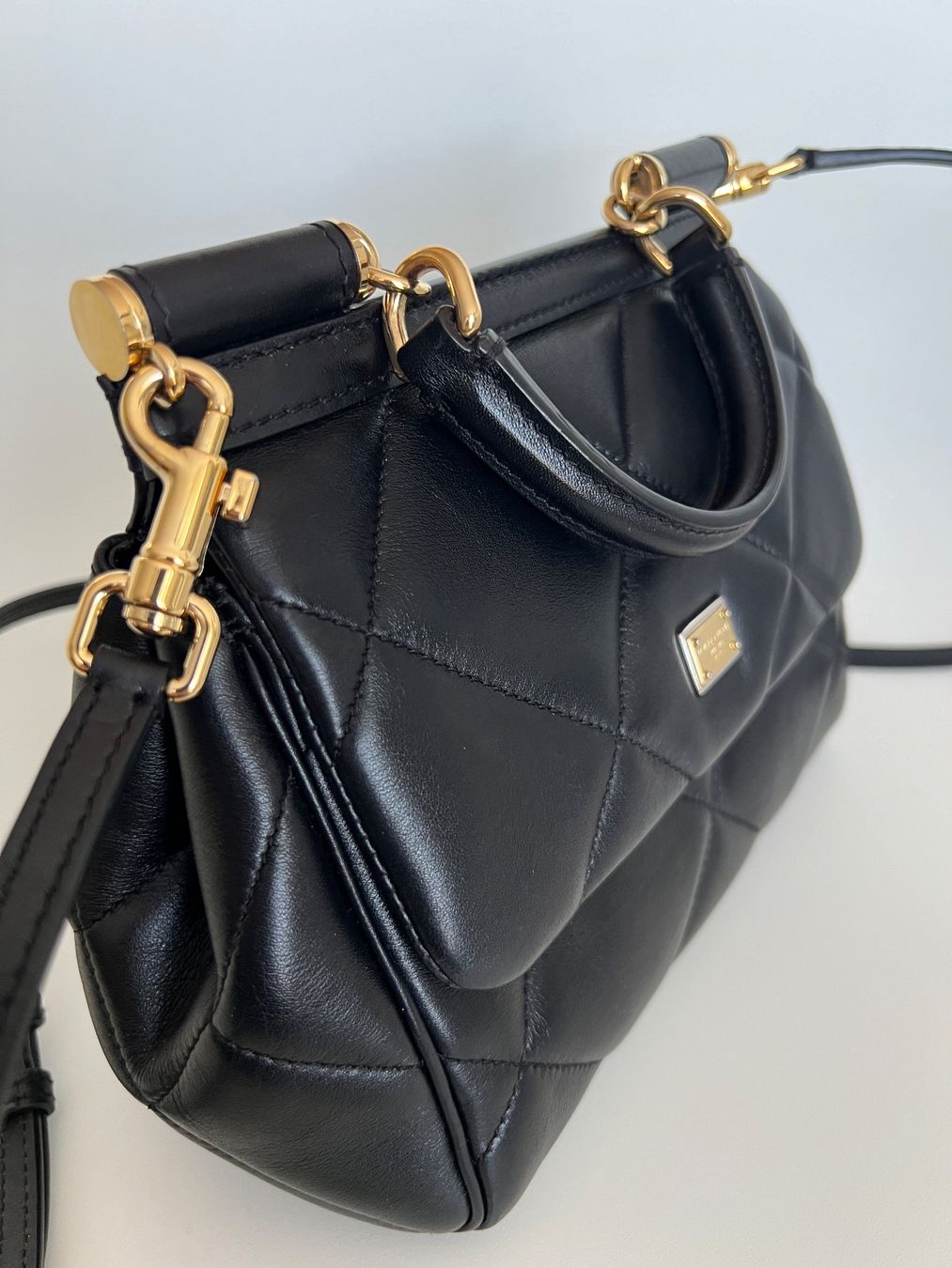 Dolce & Gabbana Borse da donna: Dolce & Gabbana Sicily Handtasche, schwarz – Usato da Bergdietikon venduto da pinkerton13 3