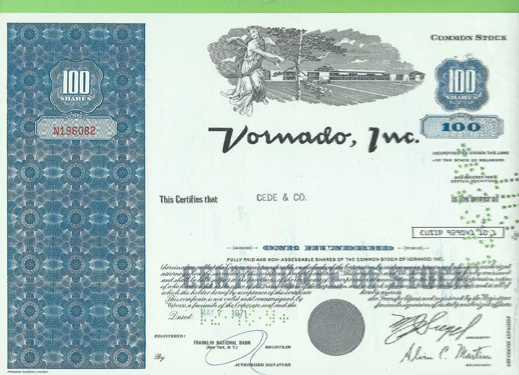Tutti le monete: Vornado, Inc. 1971 – Usato da Zürich venduto da t24_de