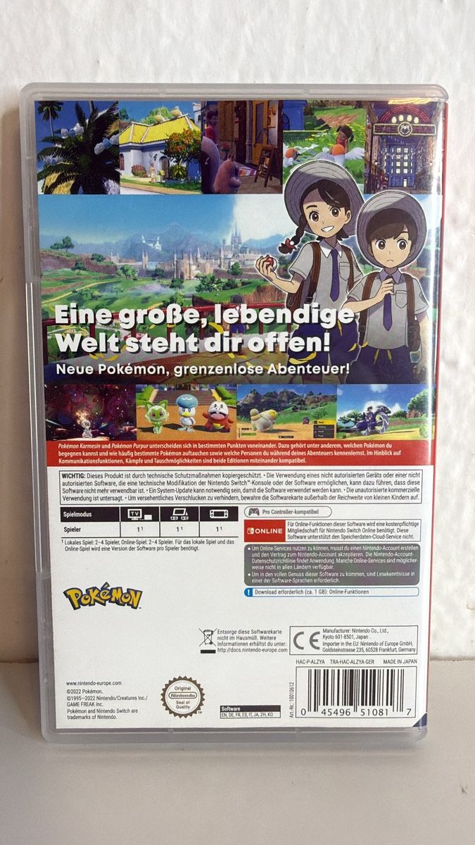 Nintendo Giochi: Pokemon Purple - Nintendo Switch - Great Condition! – Usato da Ehrendingen venduto da bubulence 1