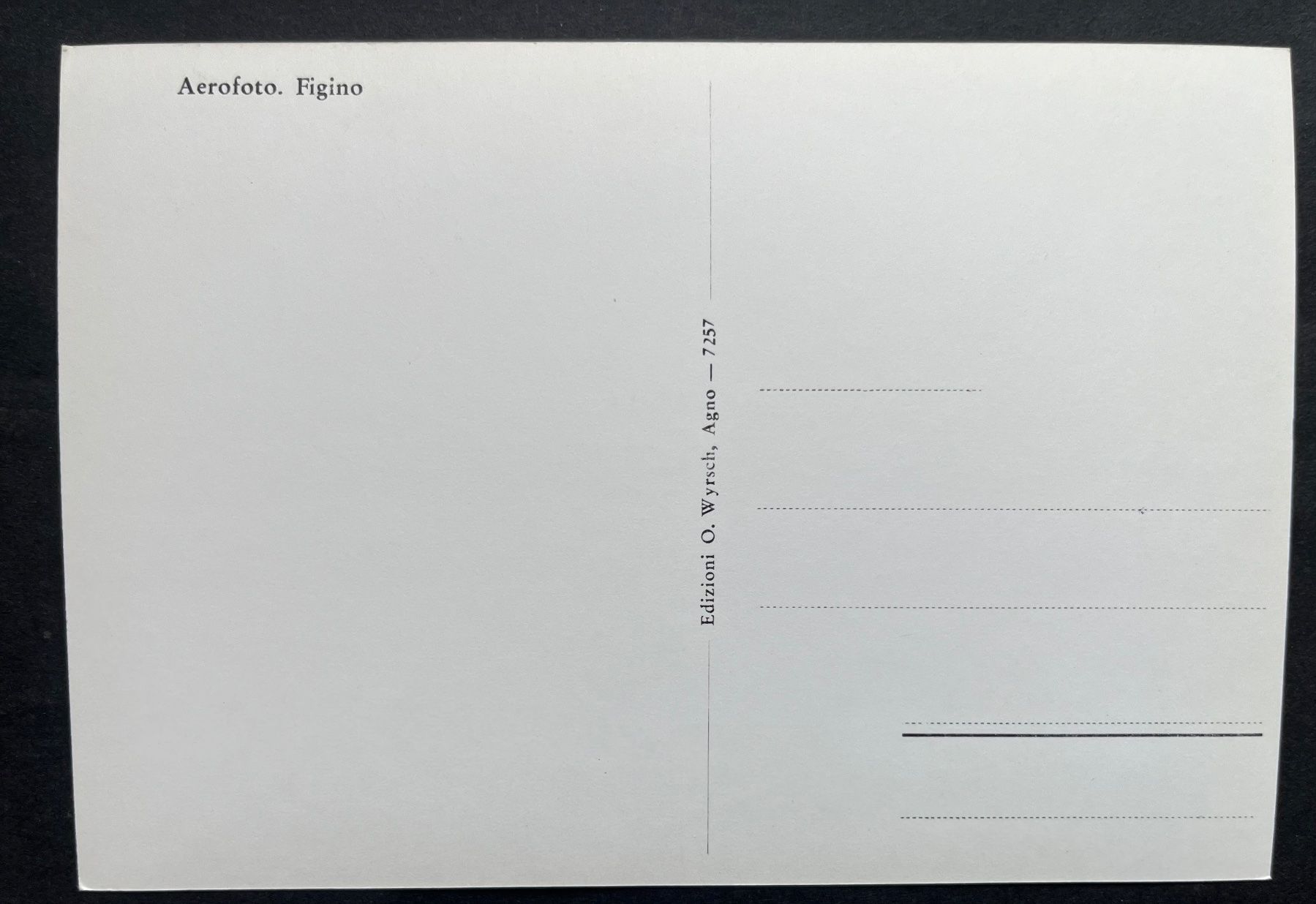 Cartoline postali: Figino, Aerophoto, ca. 1960 – Usato da Ostermundigen venduto da DaxKarten-75 1