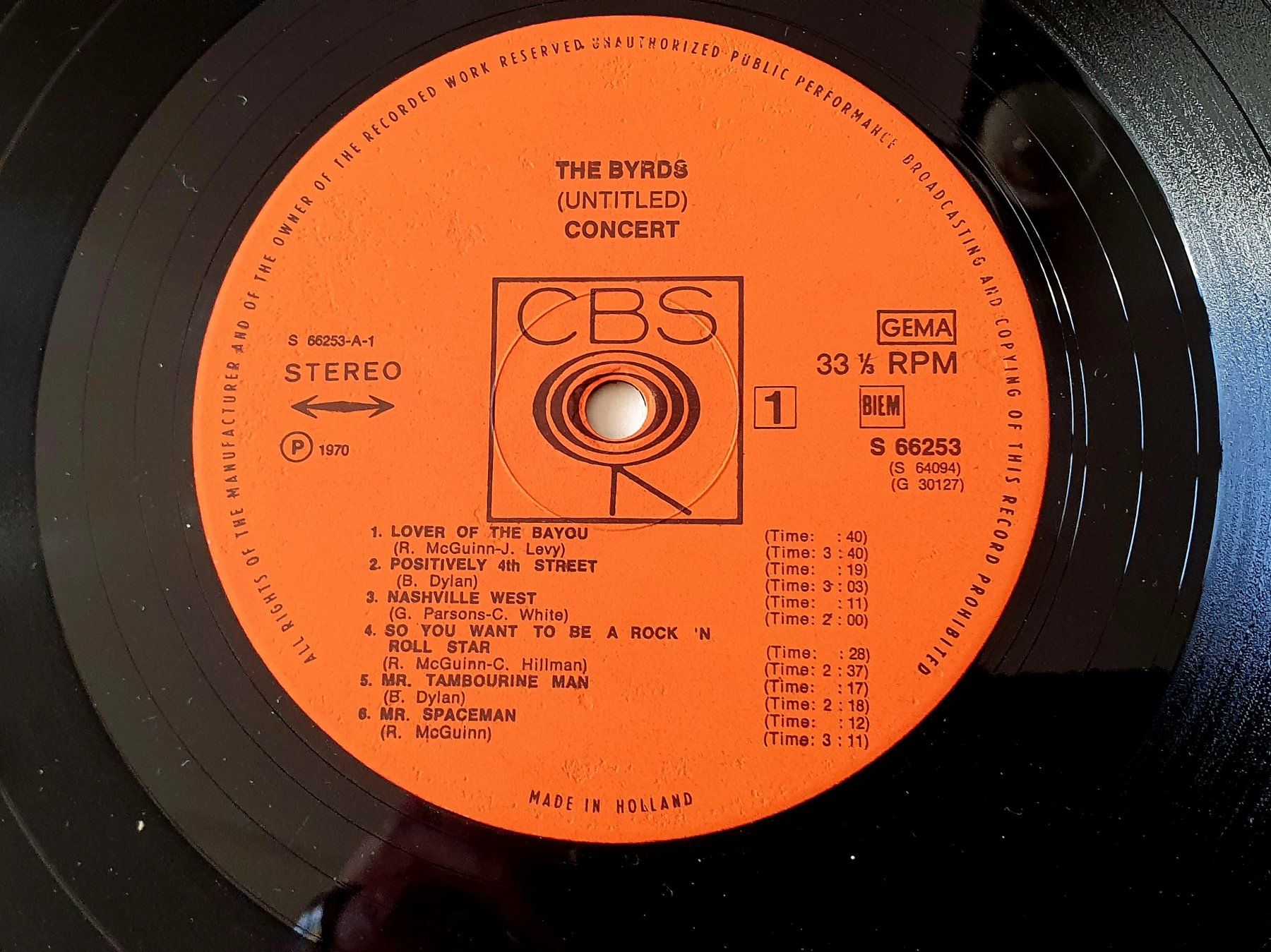 Schallplatten: THE BYRDS, Same, 2LP, MINT-! – Gebraucht aus Kreuzlingen von Cdschlumpf 3