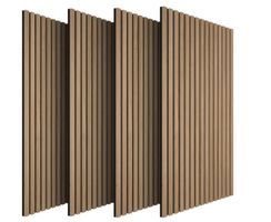 4er Set Akustikpaneele Sonic Wall II Eiche