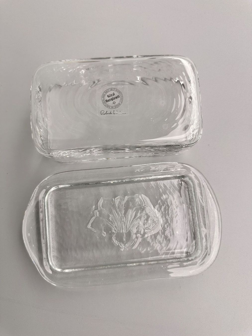 Glasi Hergiswil Altre Stoviglie: Glasi Hergiswil Butterdose – Nuovo (secondo la descrizione) da Zug venduto da lgo_swb8 2