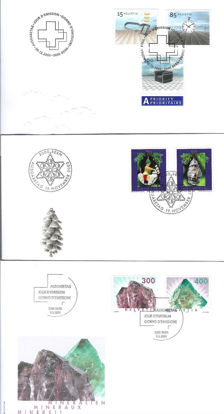 Tutti i francobolli: CH 13 Stück FDC 2003 – Usato da Koblenz venduto da Markenhimmel 1