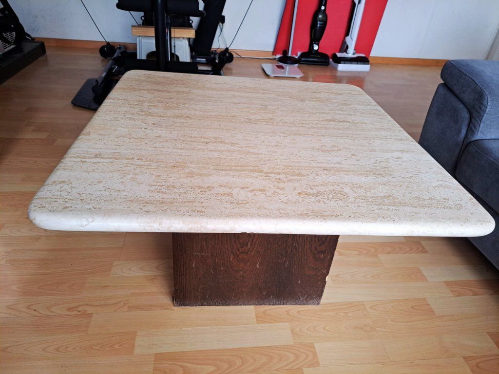 Tavoli: Vintage Travertin Couchtisch 1970er – Usato da Einsiedeln venduto da Dario-Kaelin