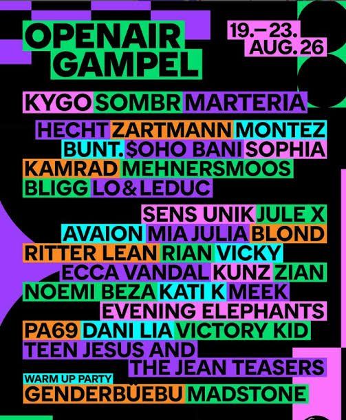 Tickets: 1x All Days Openair Gampel – Neu und originalverpackt aus Genève von javich