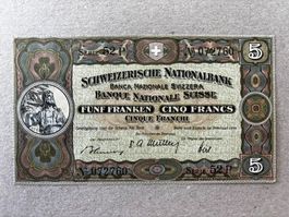 5-Franken-Note von 1951
