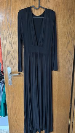 Schwarzes Sommerkleid Gr. M 38 Elegant & Fliessend