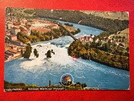 1962 // FLUGAUFNAHME Schlössli Wörth am Rheinfall