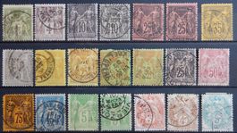 Frankreich ex. Kat. 67-90 gest. 1876/1900 Kat. 127 Euro