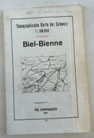 TOPOGRAPHISCHE KARTE 1:100000 BIEL VON 1946
