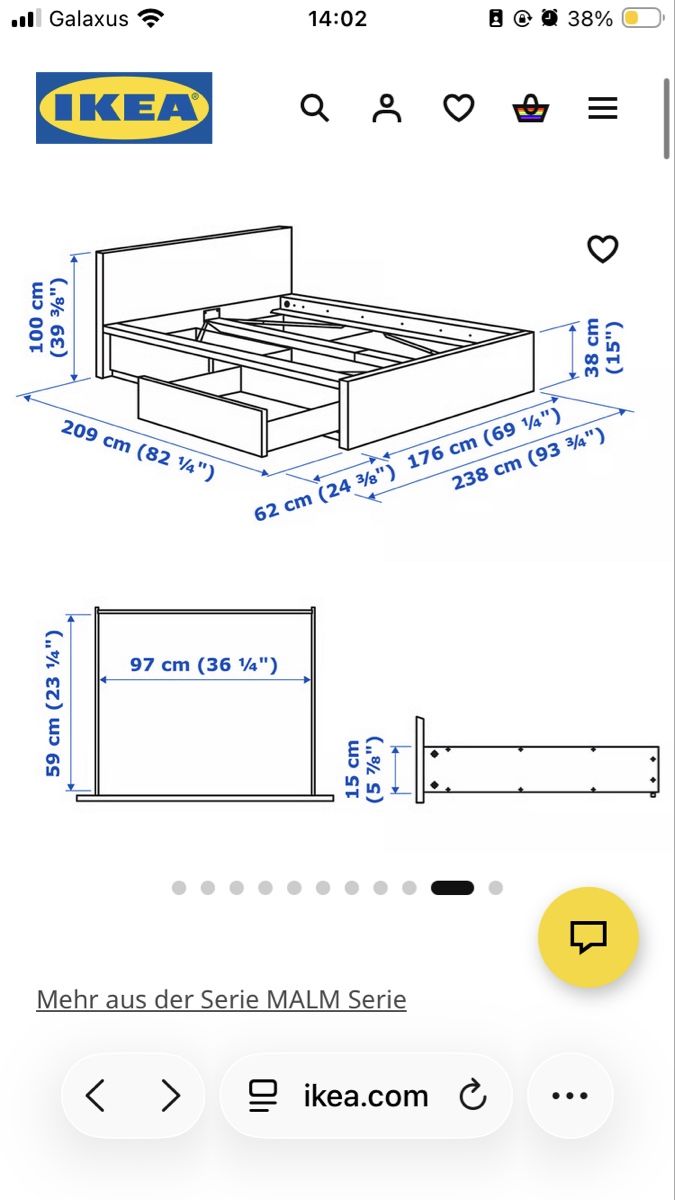 Ikea Letti: IKEA MALM Bett mit Schubladen 160x200 – Usato da Zürich venduto da Ch_x12 2