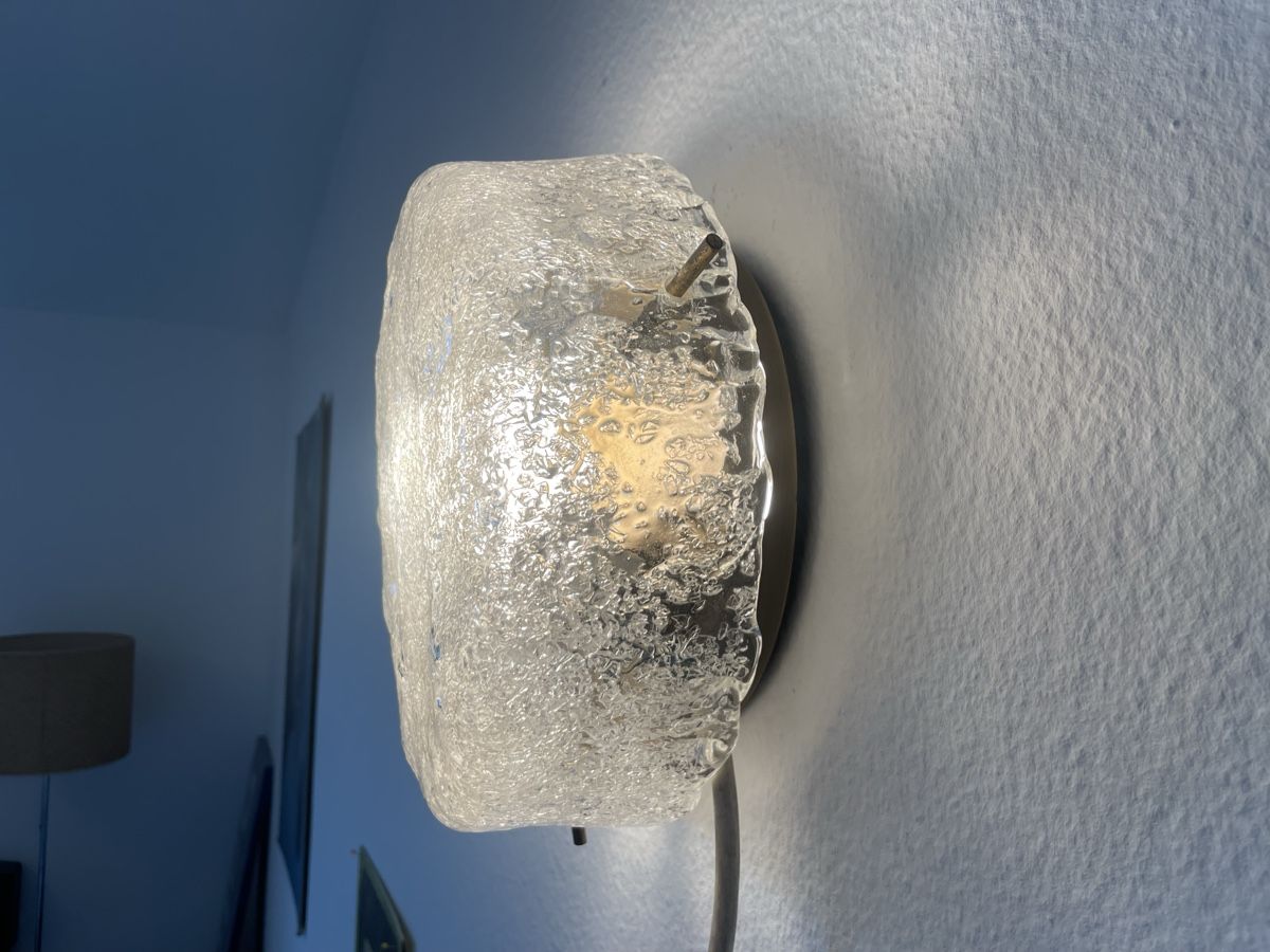 Kaiser Lampen: 1 von 3 Mid Century Eisglas Leuchten Kaiser – Gebraucht aus Bern von fotolog111 2