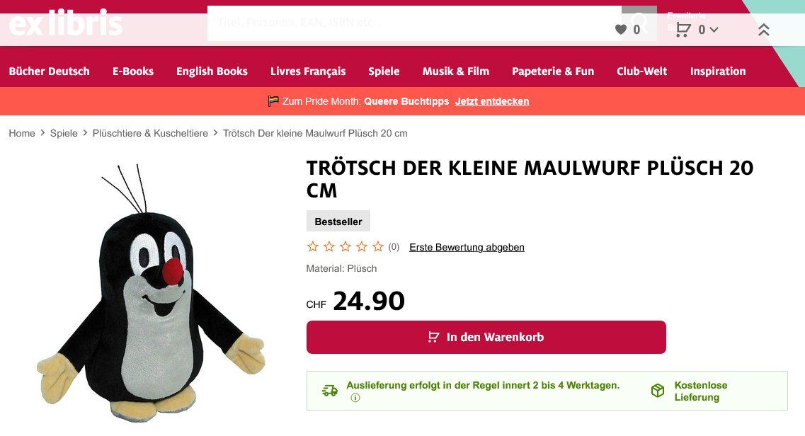 Giocattoli: Trötsch Der kleine Maulwurf / Size 20cm – Nuovo (secondo la descrizione) da Münchenbuchsee venduto da suisse-schweiz 3