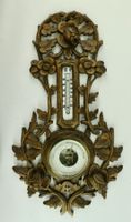 ANTIKER BRIENZER BAROMETER MIT QUECKSILBER THERMOMETER.