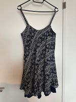 Damen Trägerkleid dunkelblau gemustert - S & M - wie NEU!