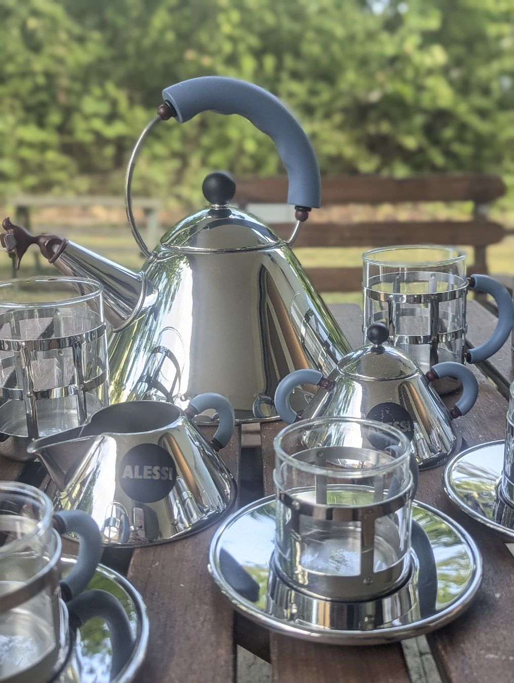 Alessi Services de table: Alessi Michael Graves Blue Tea & Coffee Set  – D'occasion à Erlinsbach SO par Meytalien 1