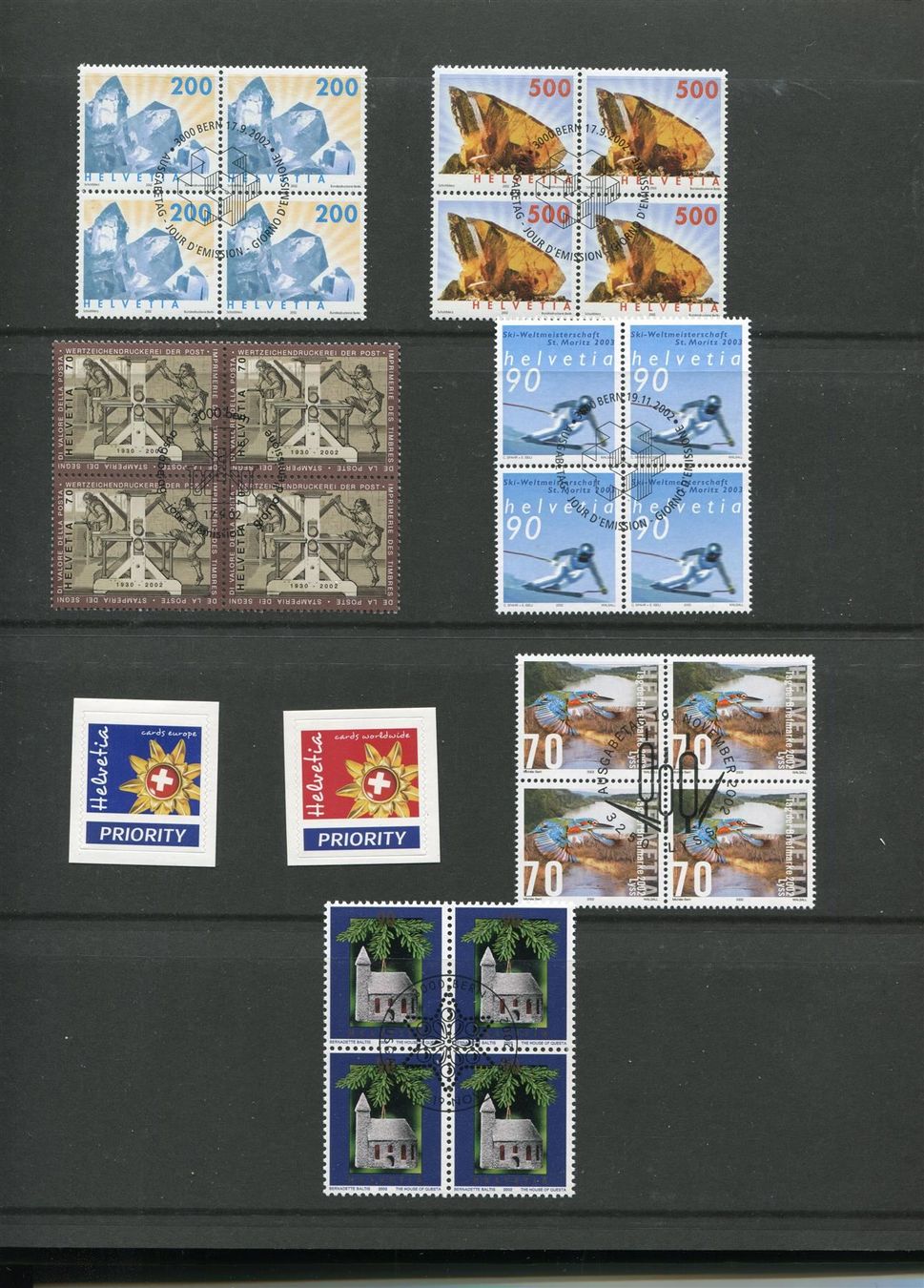 Alle Briefmarken: Werbemarken V'block Slg 1982-2002 ET-O – Gebraucht aus Winterthur von Kyoung 5