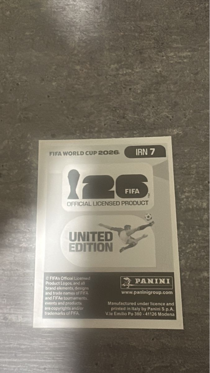 Panini Carte collezionabili: IRN 7 , FIFA WORLD CUP 2026 PANINI  – Nuovo (secondo la descrizione) da Frauenfeld venduto da 1PegPeg1 1