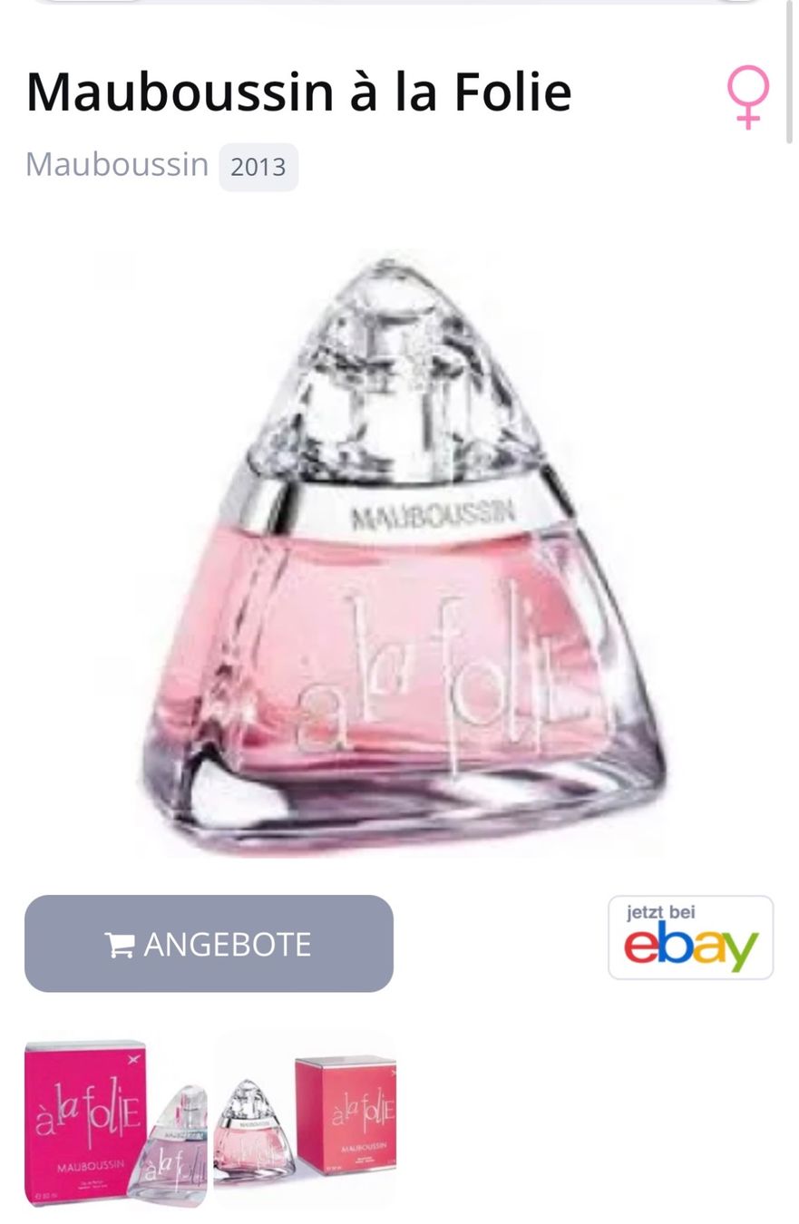 Profumi & Eau de Toilette: Mauboussin à la Folie Duftprobe EDP 5ml – Usato da Zürich venduto da deruja 3