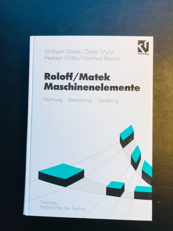Roloff / Matek - Maschinenelemente (Gebraucht) in Sarnen für CHF 1 ...