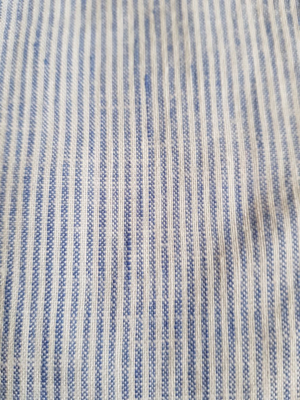 Esprit Gonne: Jupe Esprit en lin rayée bleue et blanche, taille 40. – Usato da Veyrier venduto da sosozizou 1