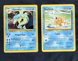 Gyarados & Magikarp Pokemon Base Set - 6/102 & 35/102