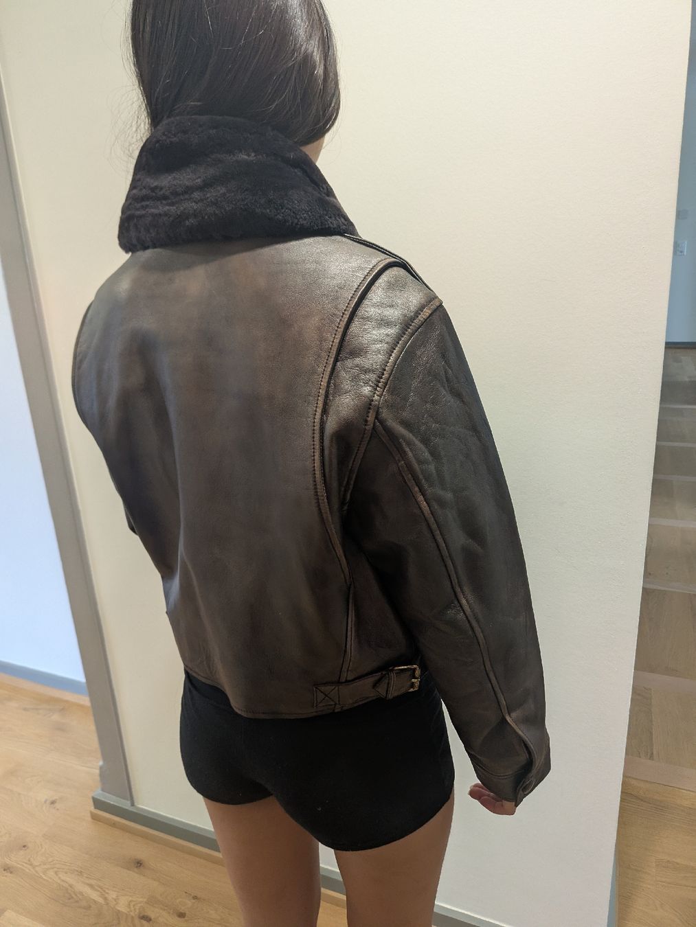 Sandro Jacken: SANDRO PARIS vintage brown leather jacket – Neu (gemäss Beschreibung) aus Vevey von ste_d5zv 1
