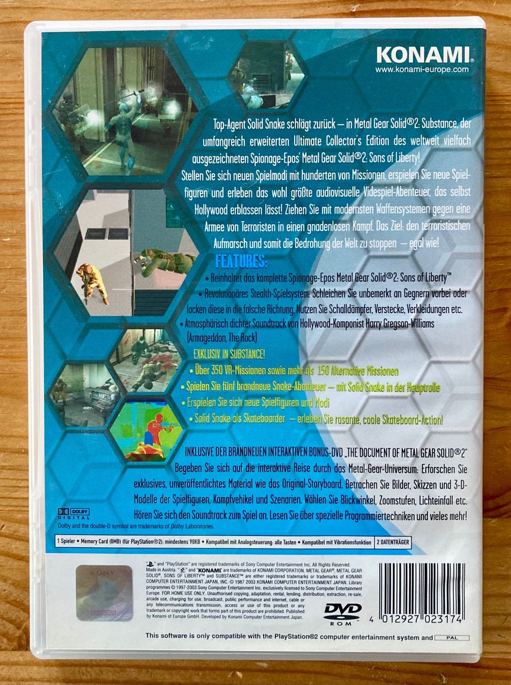 Sony Giochi: Metal Gear Solid 2 Substance (Ultimate Collectors Ed.) - PS2 – Usato da Zürich venduto da Djmotionch 5