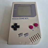 Game Boy Classic Konsole grau mit Backlight Mod - beleuchtet