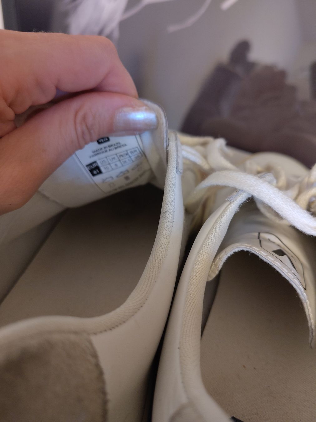 Veja Scarpe da donna: VEJA - weisse Sneaker mit Beige, Gr. 40 – Nuovo (secondo la descrizione) da Zollikofen venduto da AliaRuna 5
