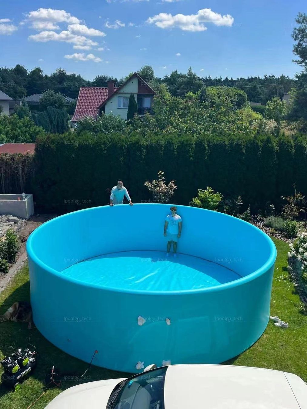 Piscine: POOL TOOL Struktur Pool 400x110cm mit Sandfilter-Salzwasser! – Nuovo e nell'imballaggio originale da Wynau venduto da Intexpool24 3
