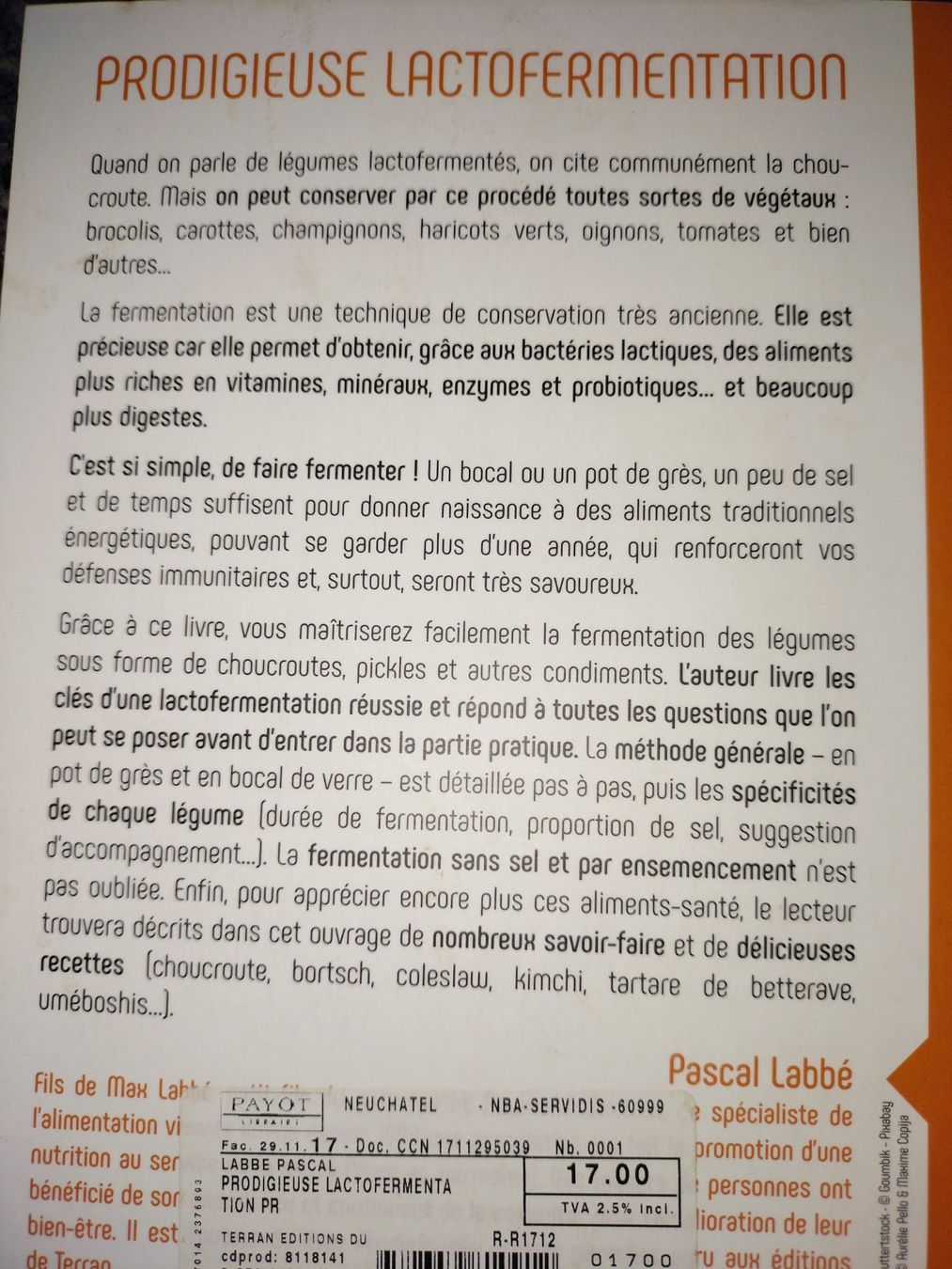 Livres: Prodigieuse lactofermentation avec des recettes – Neuf (Voir description) à Cortaillod par rozinna 1