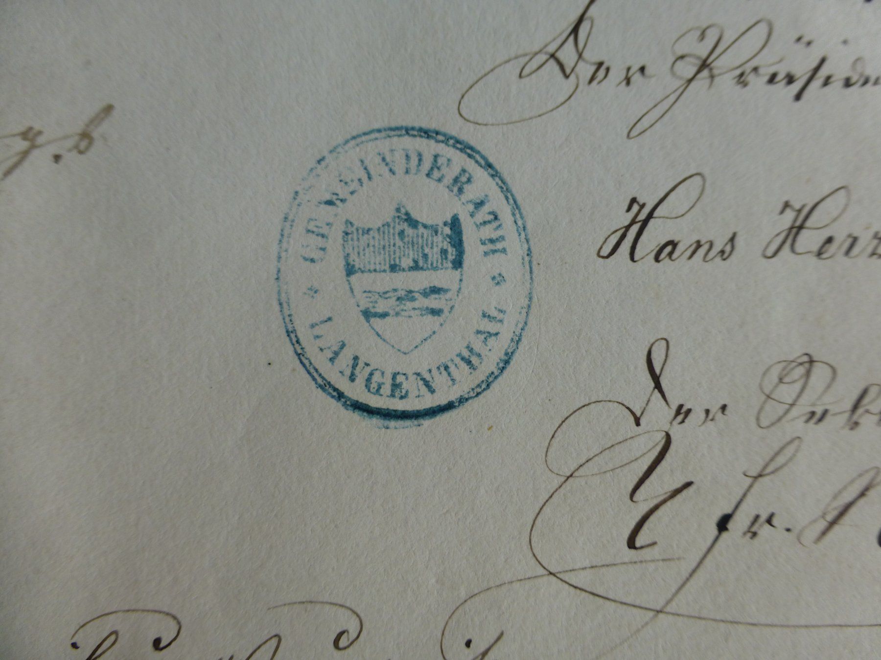 Documenti: Langenthal/ Schoren, 2. März 1869 – Usato da Bettlach venduto da 1saurer 7