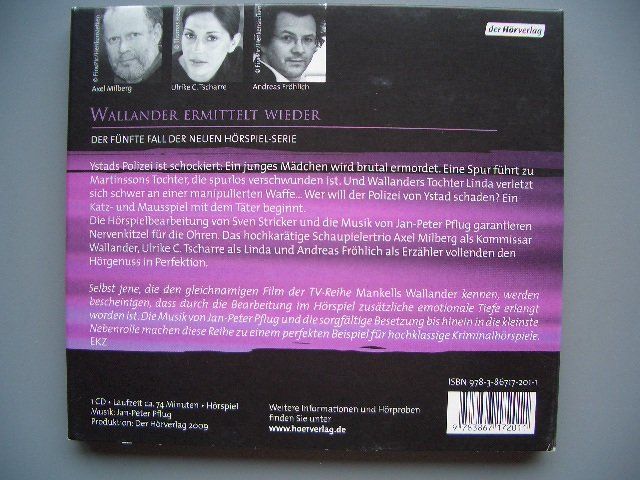 Audiolibri: "WALLANDER - DER UNSICHTBARE GEGNER" Henning Mankell – Usato da Dalin venduto da sup_8qj5 1