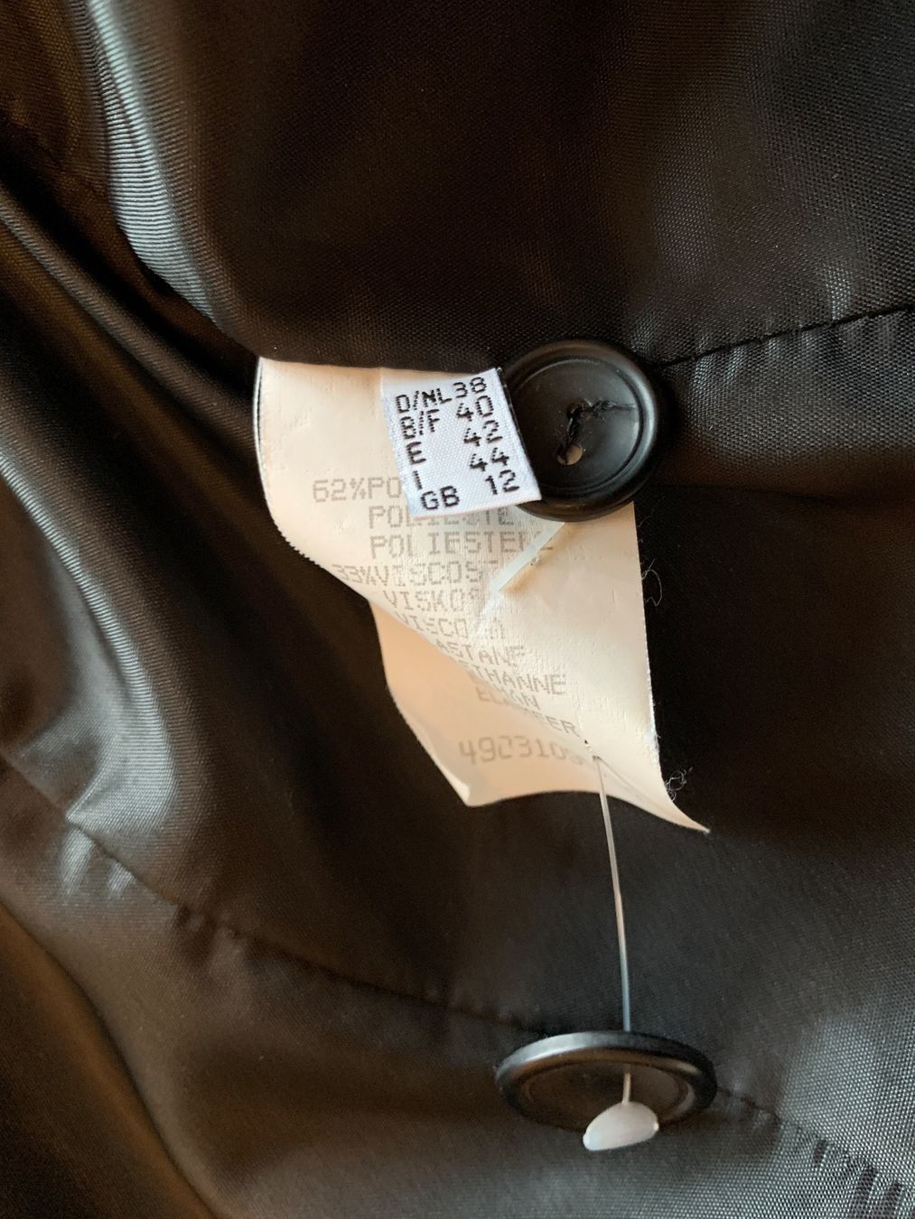 Allsport Pantaloni: Blazer schwarz gefüttert, Grösse 38 – Usato da Edlibach venduto da RUW19 3
