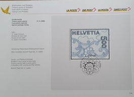PTT-Sammelblatt Nr. 534 - SBK Nr. 998 / Stickerei (2000)