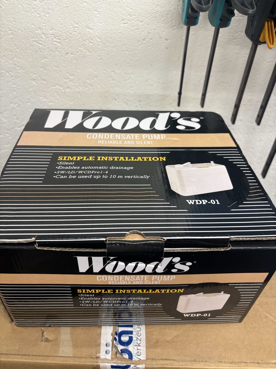 Pompe & Parti di ricambio: WOODS WDP01 Kondenswasserpumpe – Nuovo e nell'imballaggio originale da Zufikon venduto da Woodworkdm 1